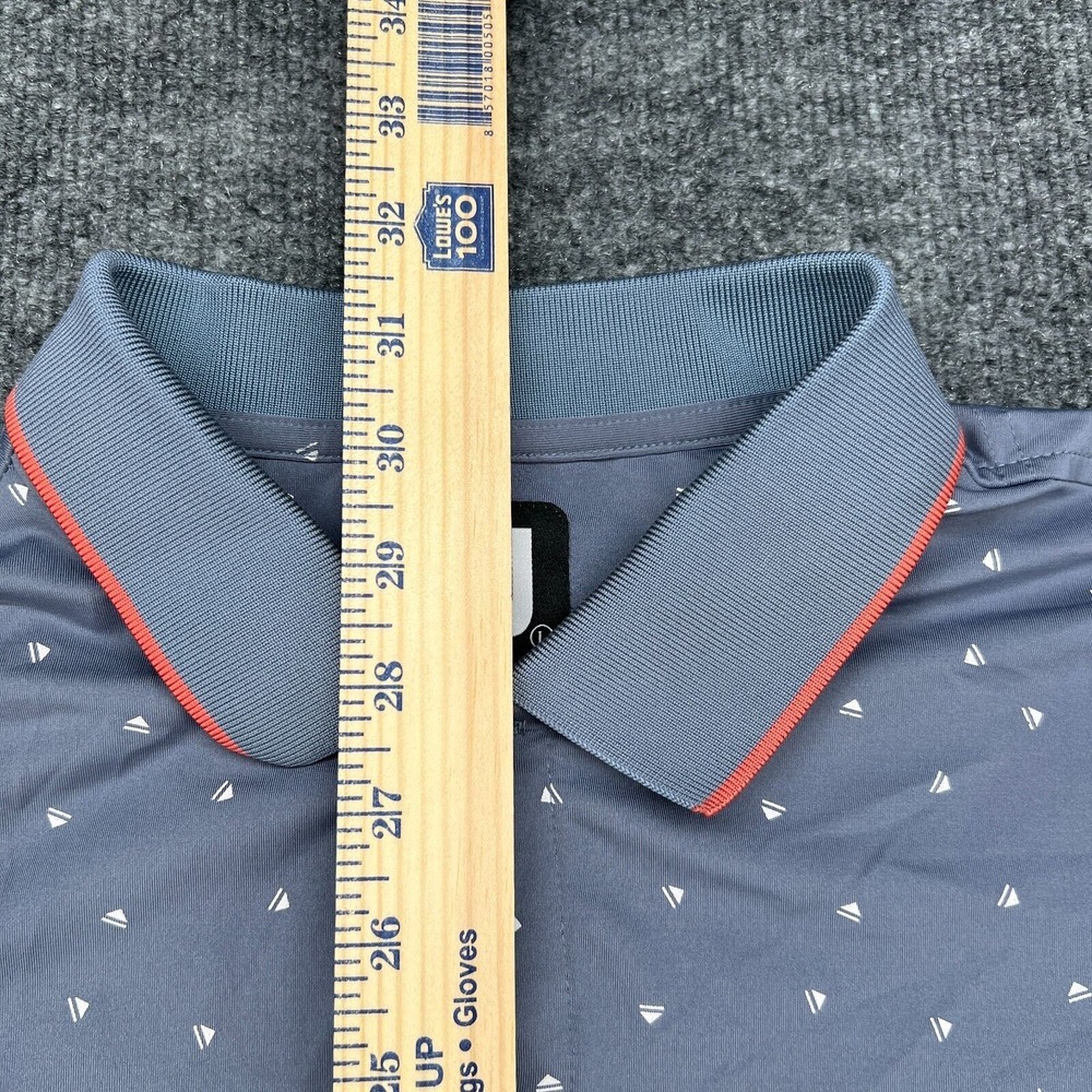Footjoy Shirt Mens L Gray Push Play Print Golf Performance Stretch Casual - Picture 4 of 8
